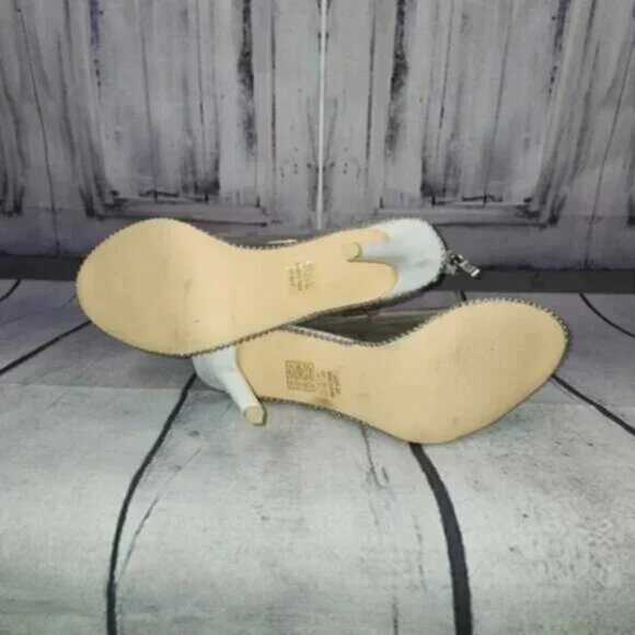 Mackin J Clear Bootie Peep Toe Heels - Picture 6 of 9